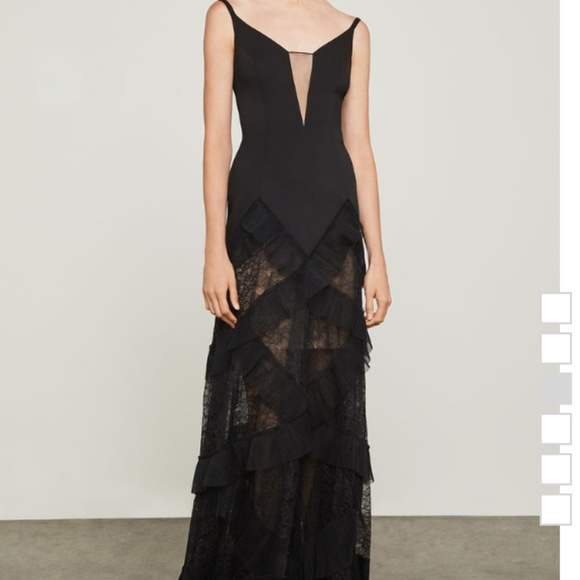 BCBGMaxAzria Dresses & Skirts - BCBGMAXAZRIA Black Avaline Pleated Gown Cockt